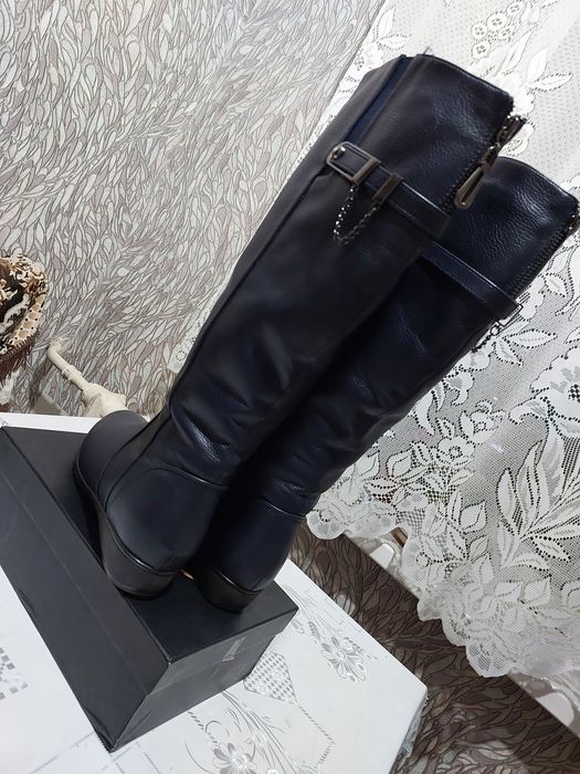 Сапоги из натуральной кожи