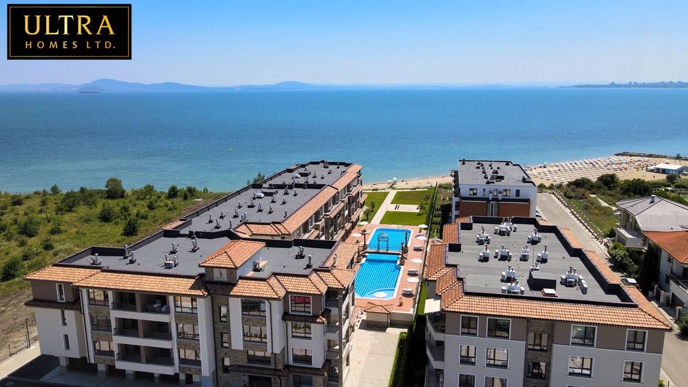 Обзаведен двустаен апартамент с гледка море в луксозен комплекс, кв.