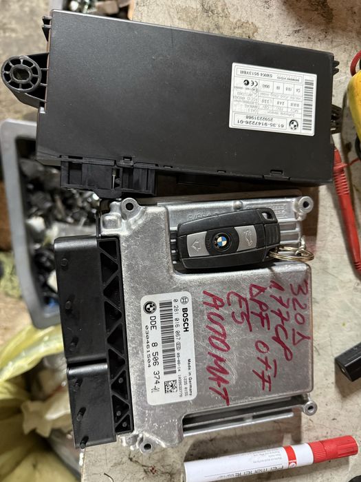 Kit pornire bmw e90 e91 e87 2.0d n47 177cp e5 automat ecu e90 e91 e92