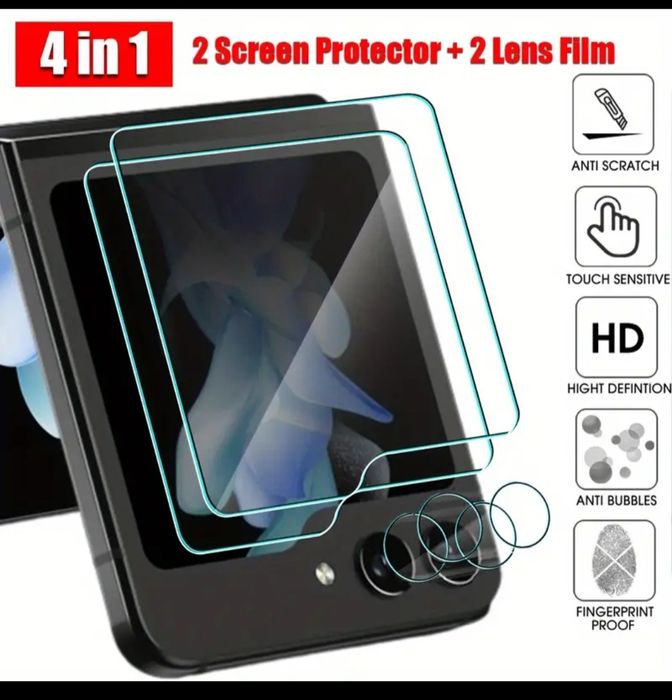 2 Huse și 5  folii Samsung Z Flip 5