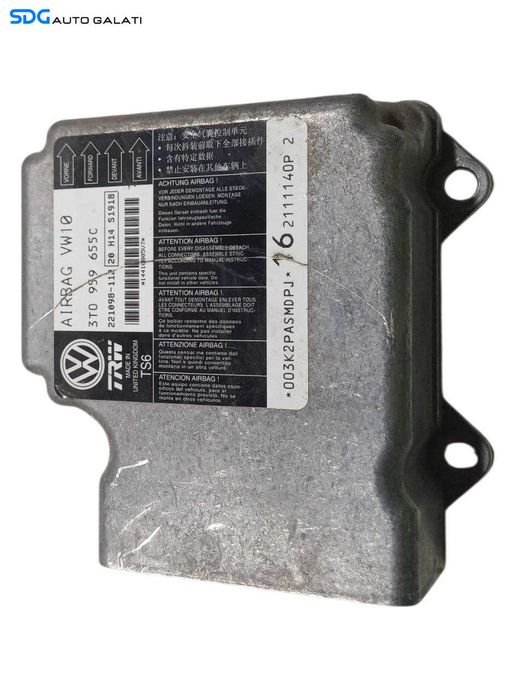 Unitate Modul Calculator Control Airbag Volkswagen Golf 6 2008 - 2013 Cod 3T0959655C [L6796]