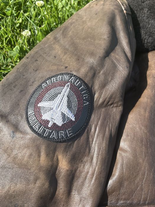 Мъжко кожено яке AERONAUTICA MILITARE