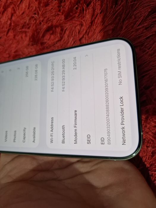-Iphone 16Pro Max, ca Nou, 256Gb, 8Ram, Silver Titanium, ireprosabil,