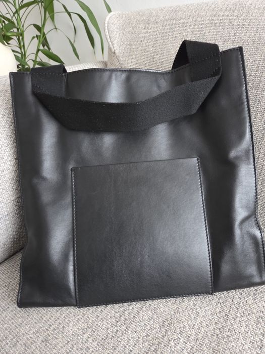 Geanta Musette piele neagra