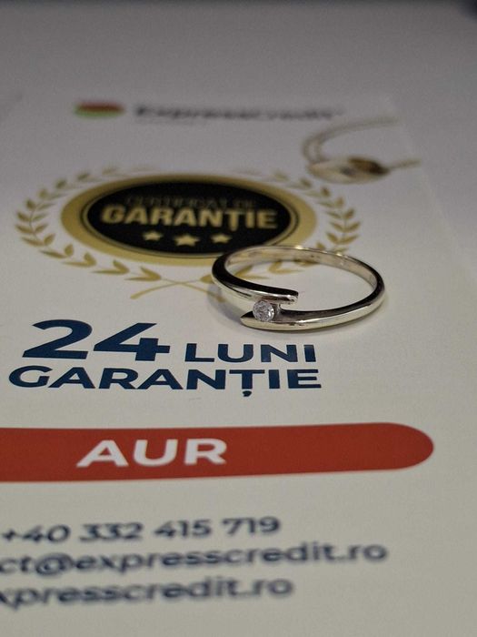 Inel din aur alb  9K (AG32 B28573.1) 2 ANI GARANTIE!