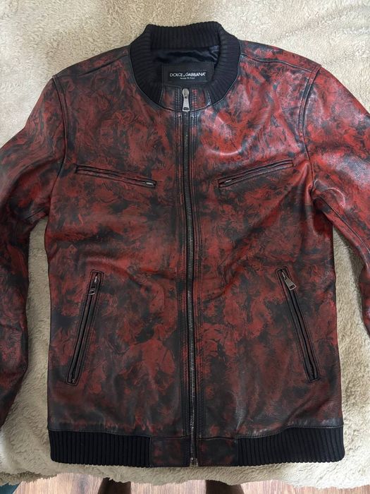 Куртка кожаная Dolce Gabbana