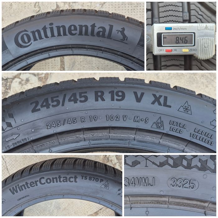 O bucată 245/45 R19 M+S iarnă - una Continental Gislaved