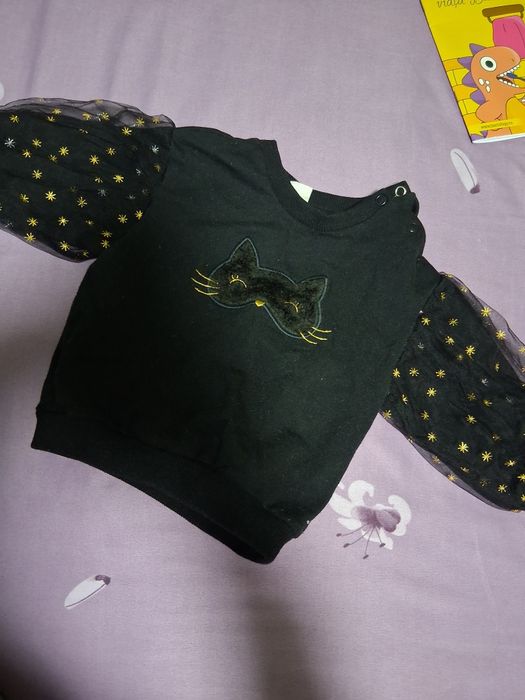 Set plusat bebe fetta 68 si bluza 74
