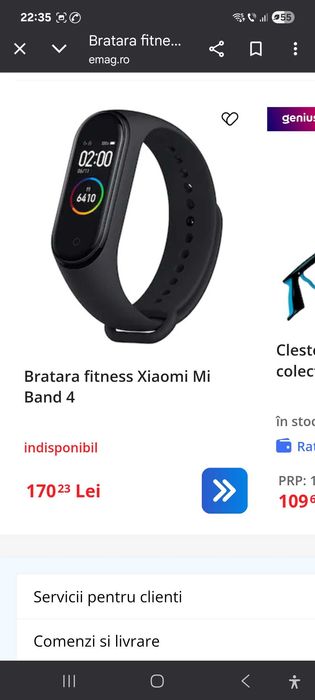 Vând, 2 buc.Brățară fitness xiaomi band mi 4