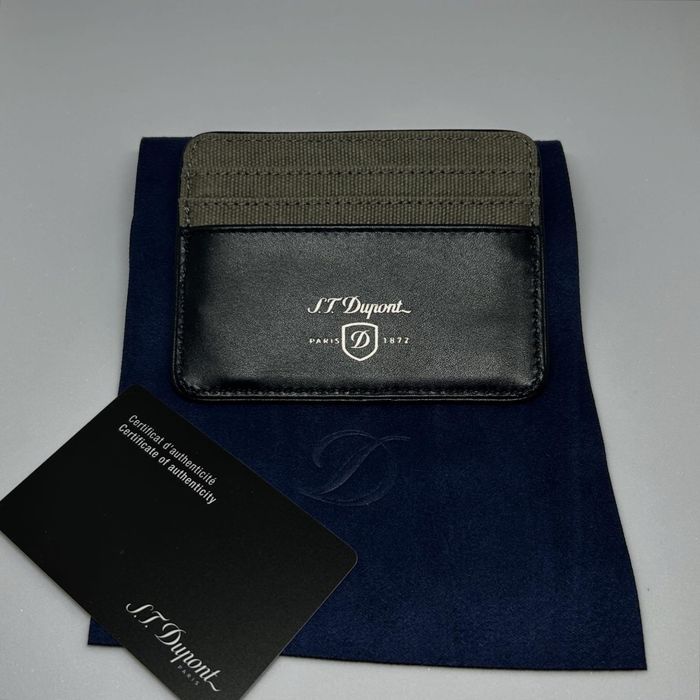 Vand portcard ST Dupont original din piele neagra