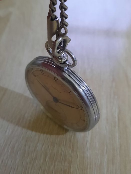 Редкие карманные часы ЧК-6 1950г.