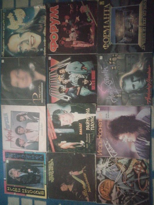 Виниловые пластинки популярных исполнителей