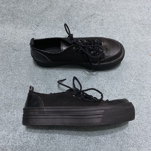 Tenisi dama, piele cu panza, MANGO, marimea 7,5