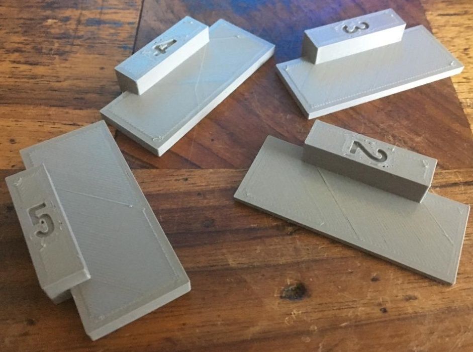Sablon distantier pentru luft usi si sertare 2,3,4,5 mm