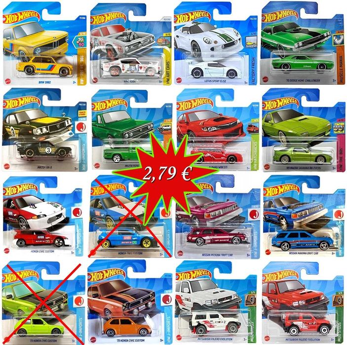 % ПРОМОЦИЯ % Hot Wheels Matchbox колички Honda Nissan Mitsubishi и др.