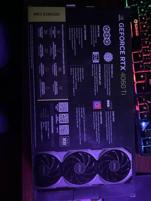 Rtx 4060 ti+ sursa corsair cv650
