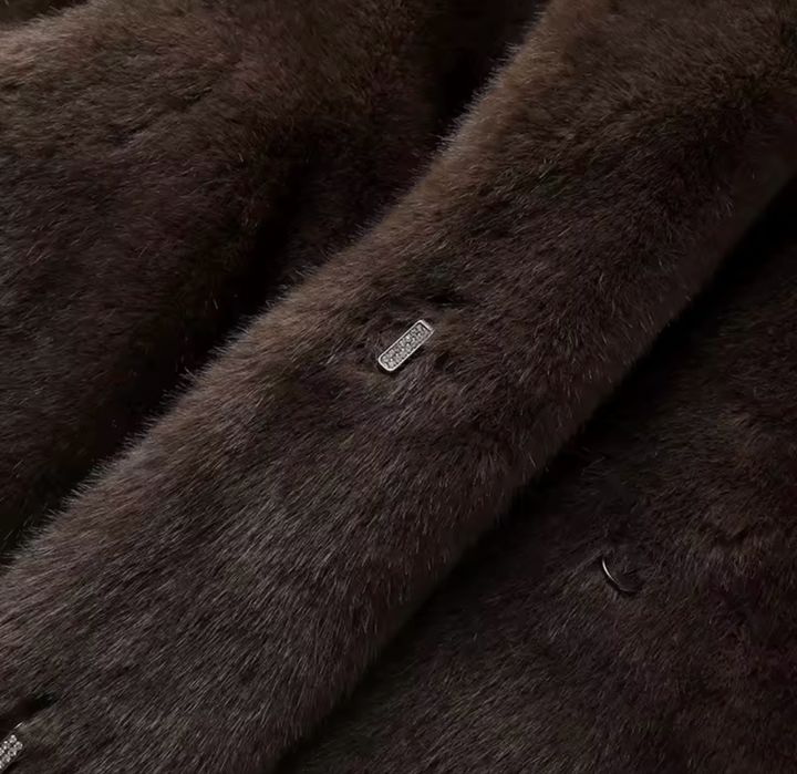 Палто шуба яке тип ZARA от изкуствен косъм норка S-L размер