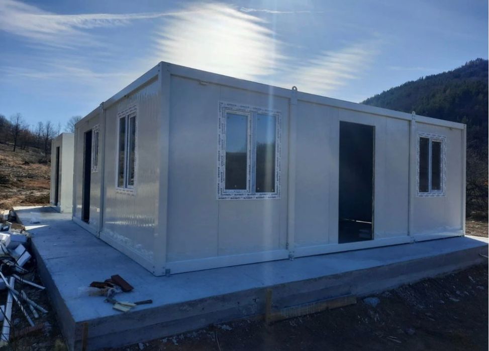 Фургон Сглобяема къща На Изплащне 60кв.м Бунгало Налични