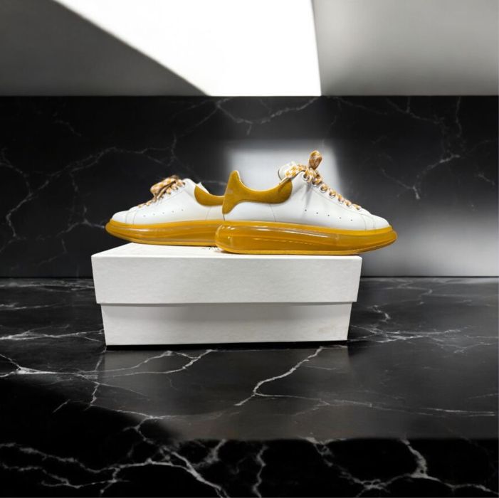 Alexander McQueen Oversized Sneaker 'White Mustard'
