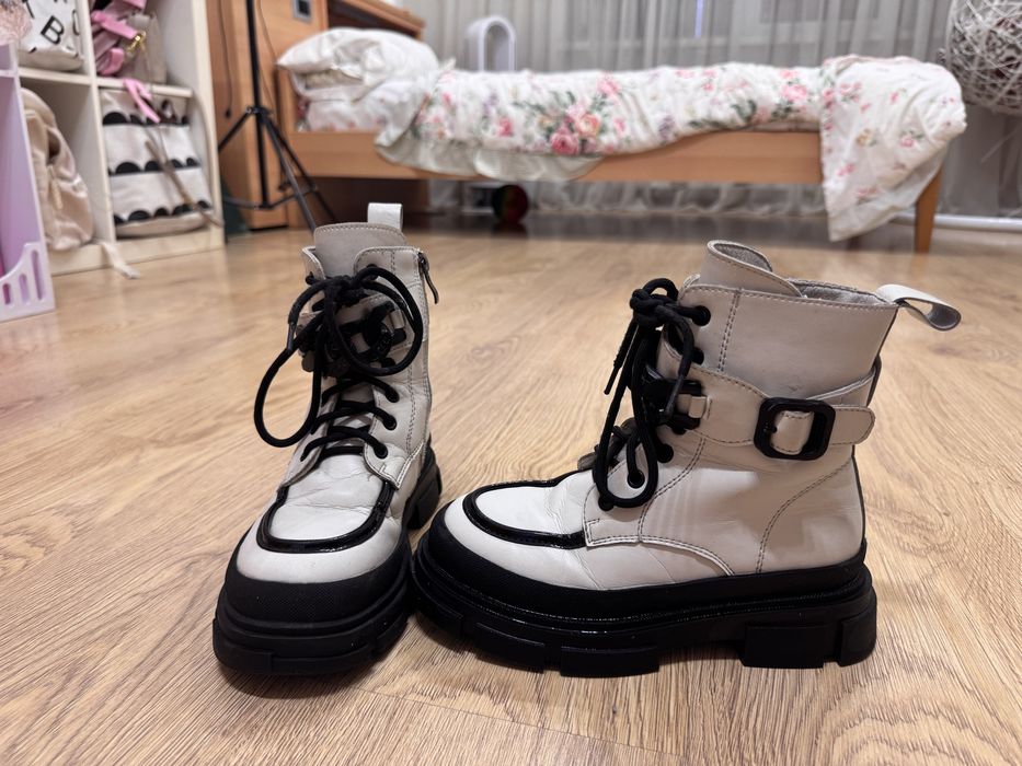 Зимние ботинки для девочки 32 размер, с мехом