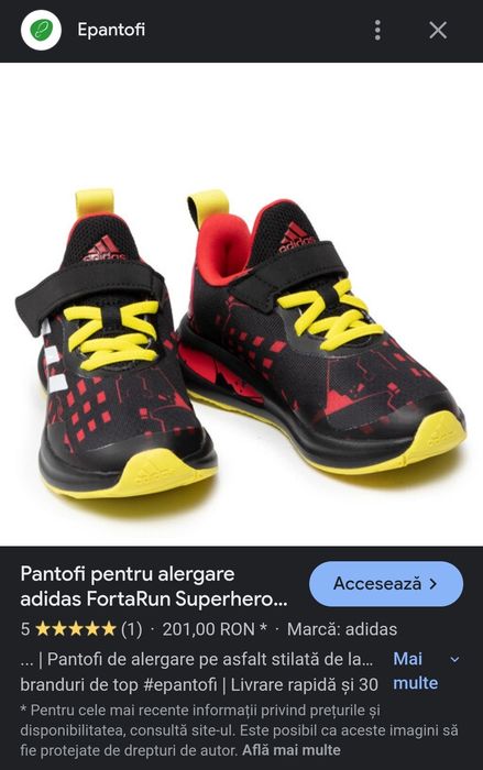 Incaltaminte copii Adidas Marvel