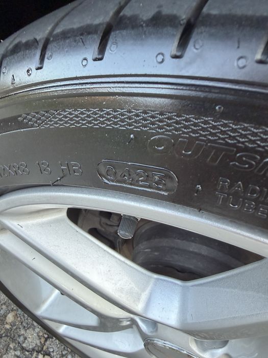Продавам оригинални AMG джанти за Мерцедес W204 с гуми / 17 цола Спорт пакет