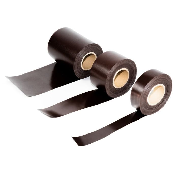 Banda intarire (20 cm x 30 m) , maro-  margine folie PVC inchidere terasa Cristal Flex 30 m TIV Fusta  rezistenta UV pentru pergole si foisoare