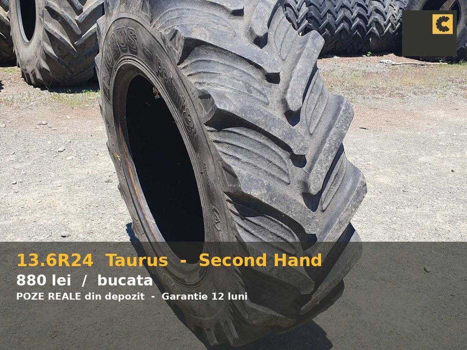 Cauciucuri 13.6R24 Taurus Second Hand Tractor Garantie Factura Livrare