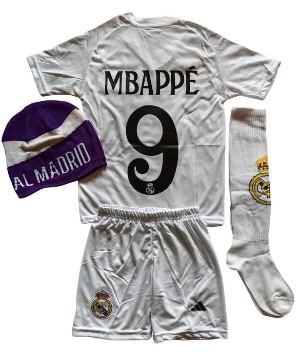 Детски екип Реал Мадрид Мбапе комплект Real Madrid тениска Mbappe