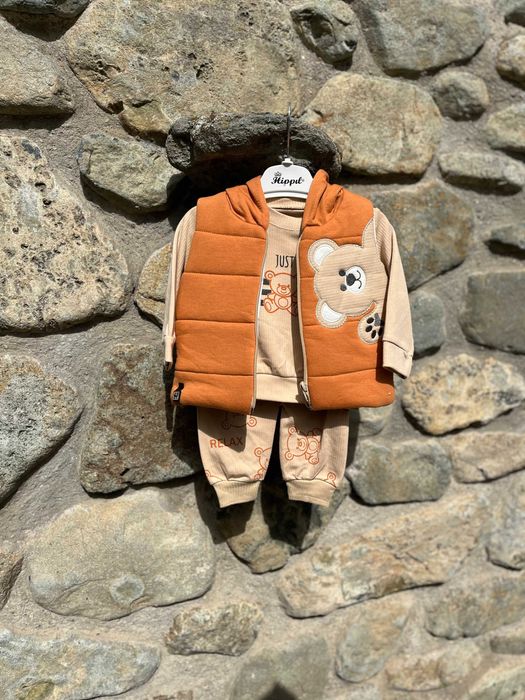 Комплект момче - 3 части с елек