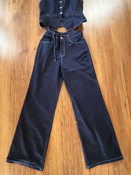 Дамски дънков сет от две части