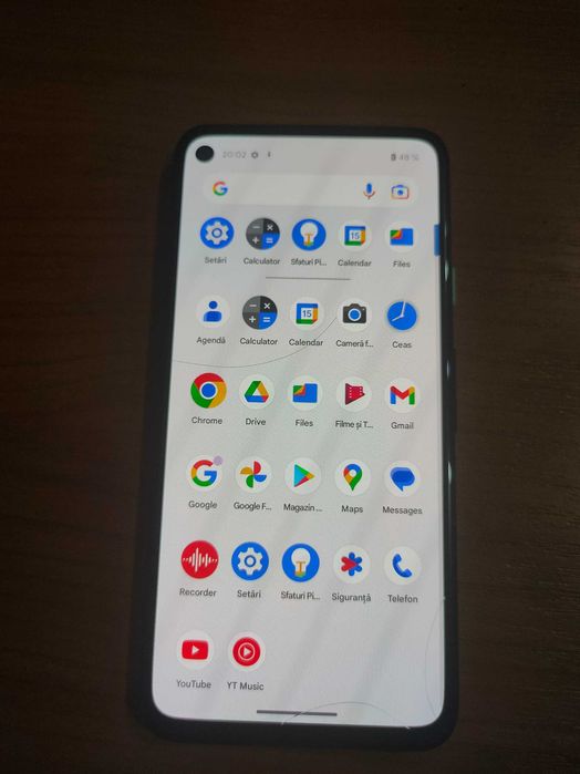 Google pixel 4a display fisurat/crapat