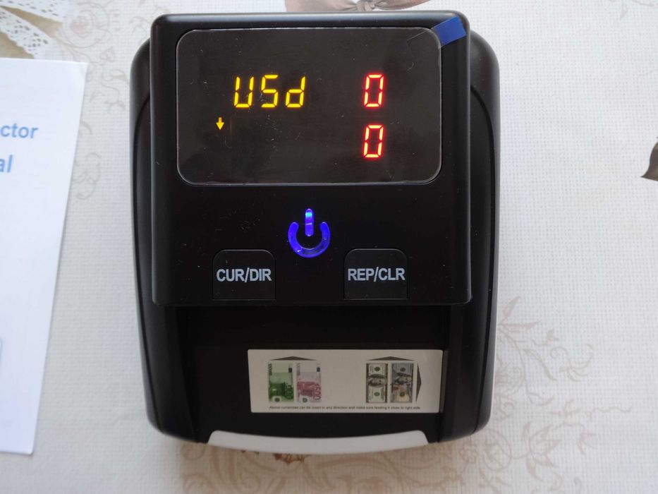 Детектор за фалшиви банкноти AL130 с батерия и зарядно