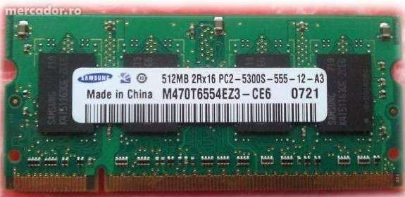 Memorie DDR 2 & DDR 3, pentru laptop / notebook / netbook