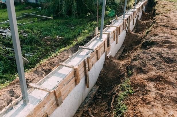 Фундамент под еврозабор