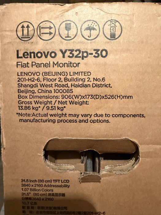 Monitor Gaming LED IPS Lenovo Legion Y32p-30, 31.5"