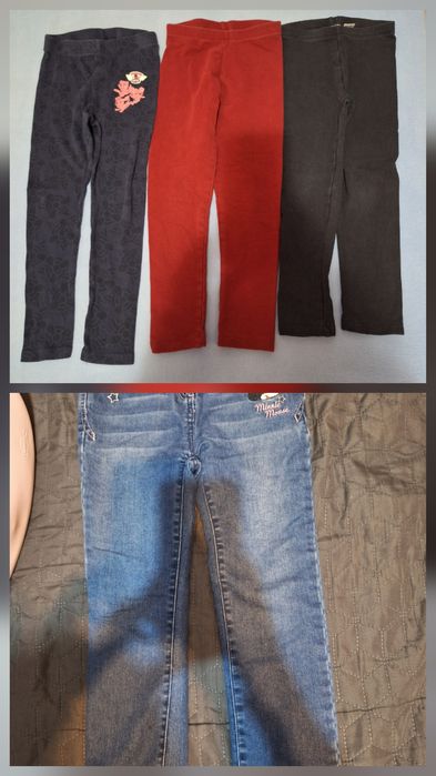 Lot colanti si blugi marime 110-116