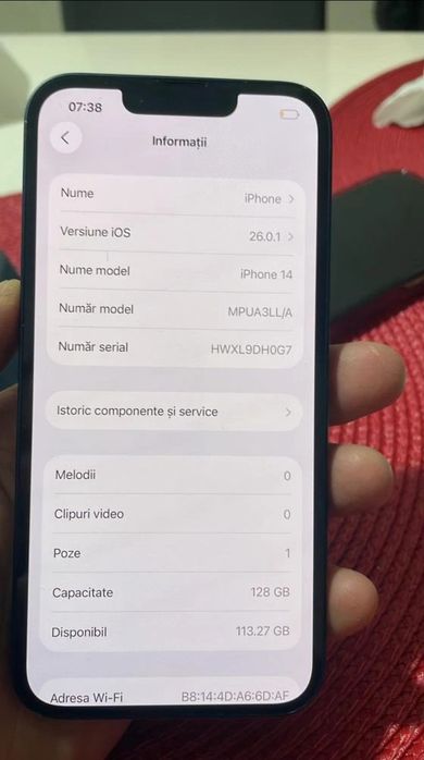 Vand iphone 14 bateria 100%