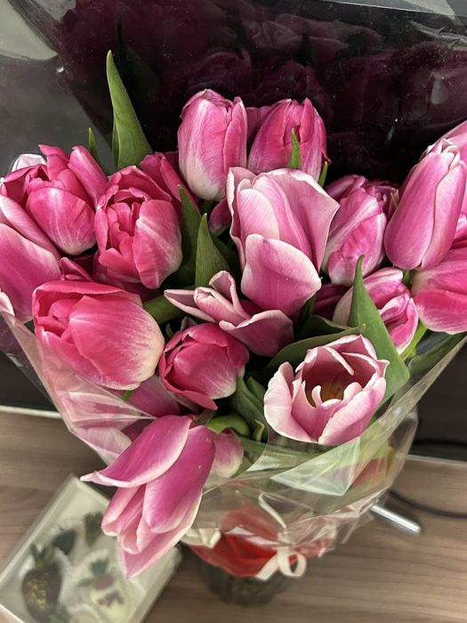 Тюльпаны,розовые,красивые,букет