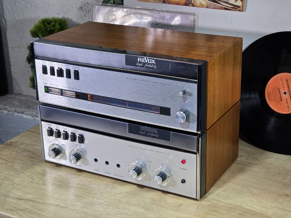 Linie audio vintage REVOX ,amplificator A-50, radio tuner A-76, hifi
