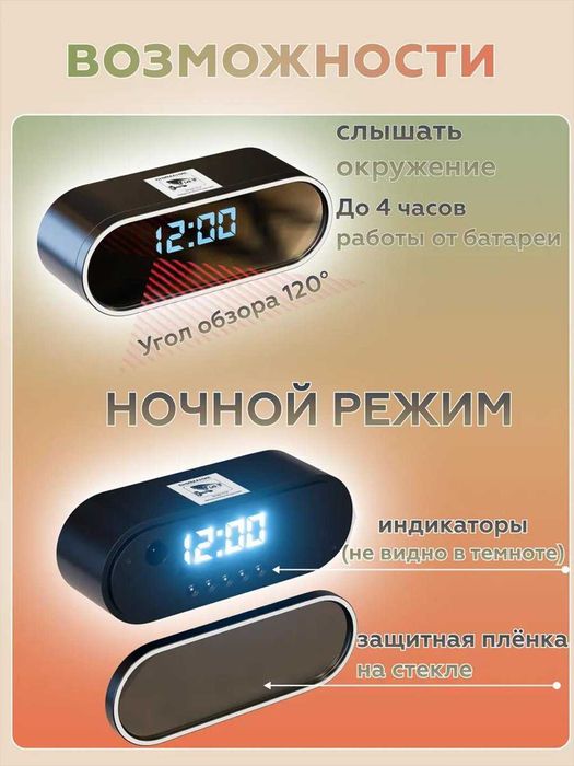 Мини Видеокамера Wi Fi, Full HD для безопасности дома и офиса