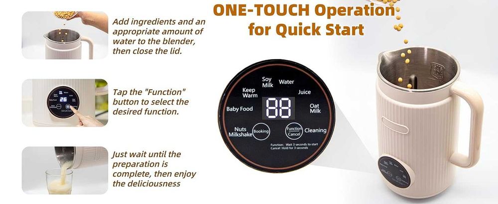 Уред за ядково мляко 9 in 1 Nut Milk Machine,Гаранция