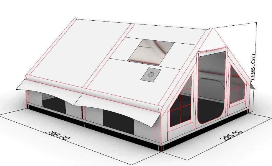 Cort gonflabil premium Ekobell, 12m, 4x3mp,OFERTA!