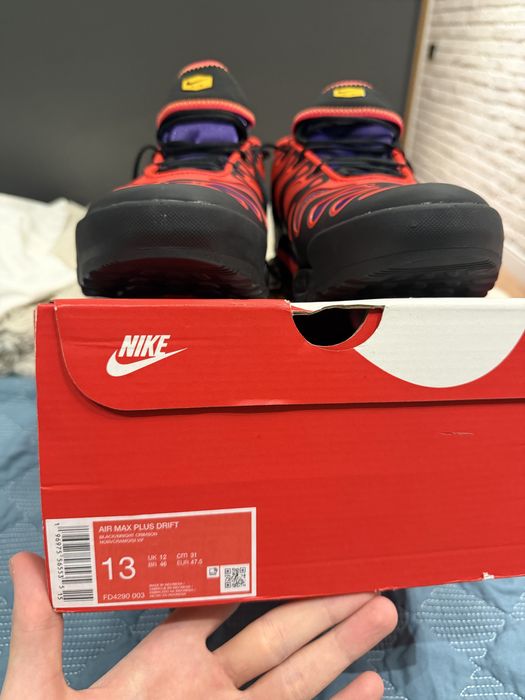 Новые Оригинальные nike air max plus drift 47.5 размер