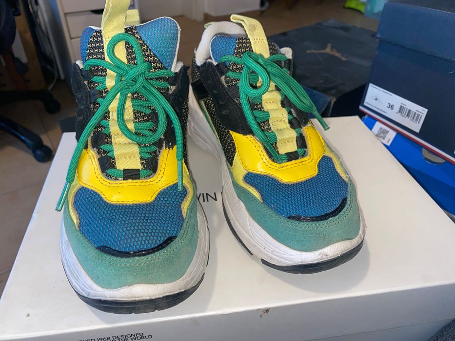 кожени маратонки Calvin Klein