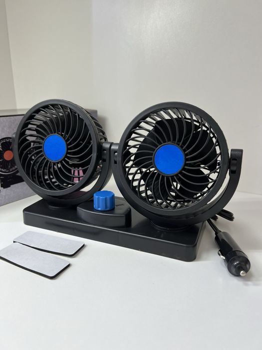 Авто вентилятор двойной мощный