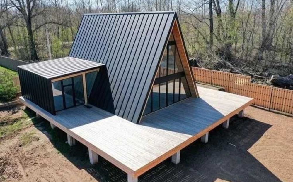 Construim cabane tip A frame (acceptam variante auto)