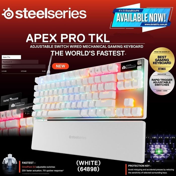 Steelseries apex pro tkl Магнитная Клавиатура/Аналог huntsman v3 pro