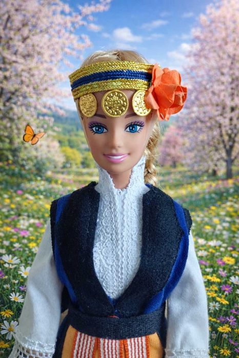 Сувенирна кукла Карина с Карловска народна носия.