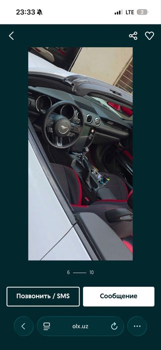 Nasiya savdoga Ford Mustang kabriolet
